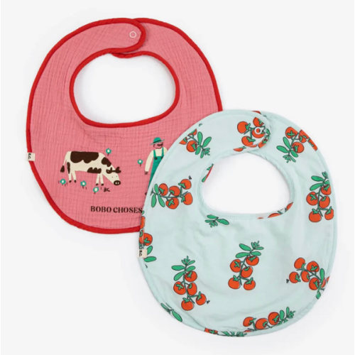 Juicy Tomatoes bib set x2