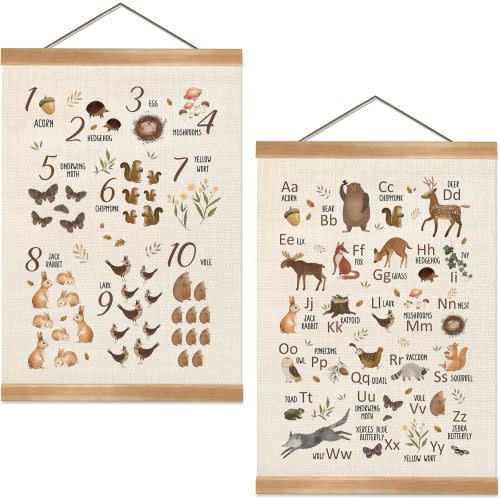 Woodland ABC, 123 Posters