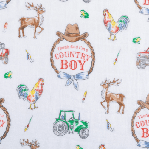 Swaddle Blanket: Country Boy | Bayou Kids