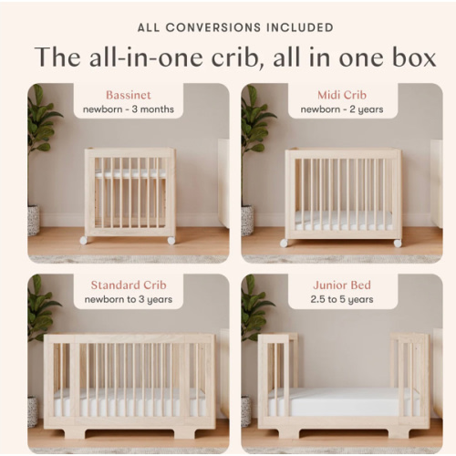 Yuzu 8-in-1 Convertible Crib & Bassinet | Babyletto