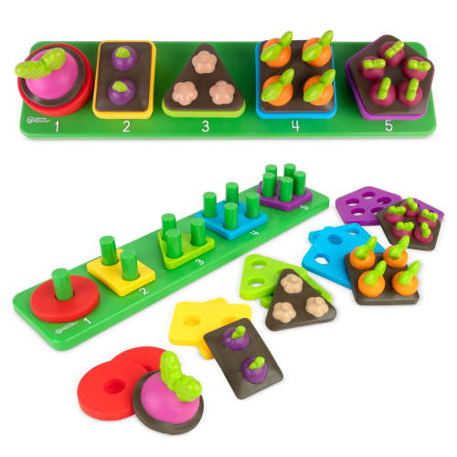 Learning Resources Stacking Shapes Garden, Toddler Sensory Table Toys, Ages 18 Months +