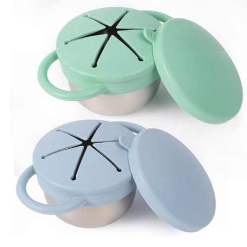 Stainless Steel Spill Proof Snack Cup