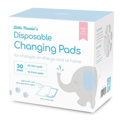 Little Martin's Disposable Changing Pads - 30 Counts - Multi