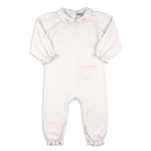 Girls Pima Romper - Bows