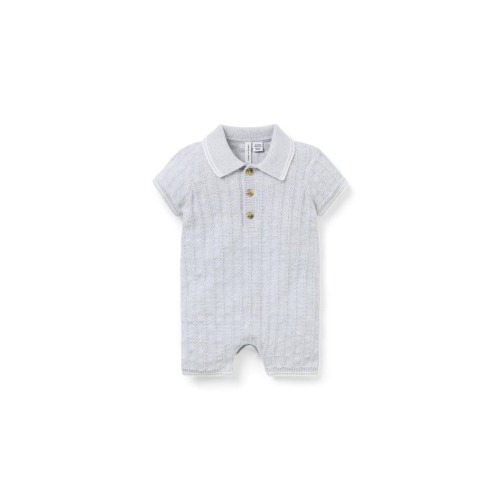 Baby Collared Knit Romper