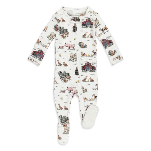 Farm Friends | Organic Zipper Footie – L'ovedbaby