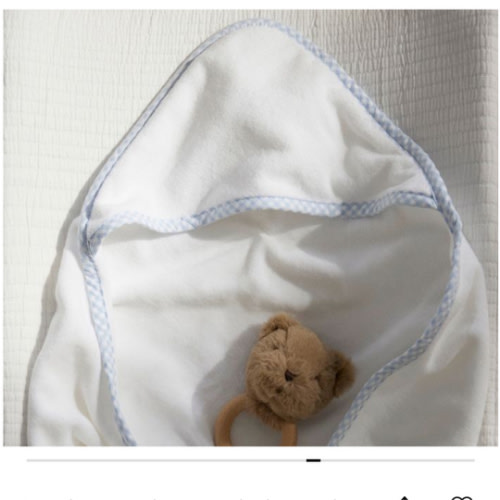 Gingham Baby Hooded Towels | Pottery Barn Kids