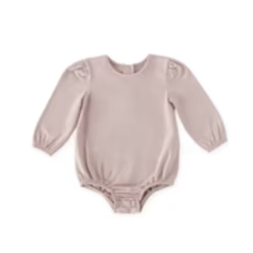 Essentials Puff Sleeve One-Piece - Pale Pink (size 6-12 months)