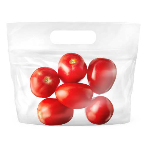Fresh Produce Roma Tomatoes 1 lb Bag Juicy, Sweet, Versatile for Salads and Sandwiches