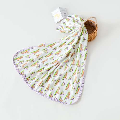 Mascot Mania in Louisiana Organic Cotton Baby Blanket