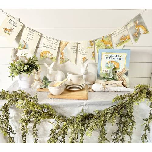 Guess How Much I LOVE YOU book page banner bunting decoration