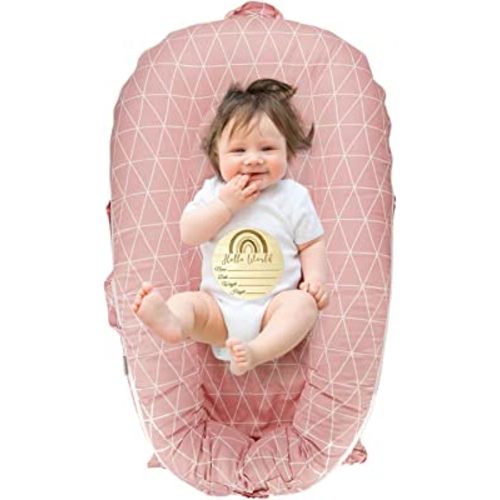 Newborn Lounger Cover for DockATot Deluxe, 100% Cotton Cover for Dock A Tot (Pink)