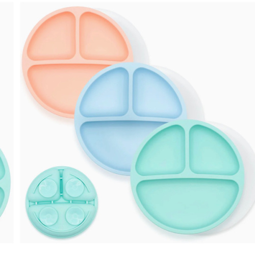 Silicone Suction Plates – Set of 3 (Lid Option Available)