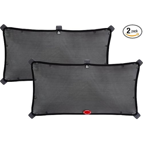 Munchkin® Brica® Magnetic Stretch to Fit™ Sun Shade, Black, 2 Pack