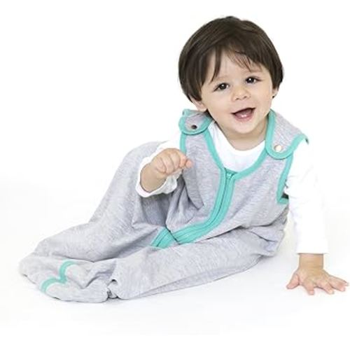 Baby Deedee Sleep Nest Lite Sleeping Bag Sack, Heather Teal, Small (0-6 Months)