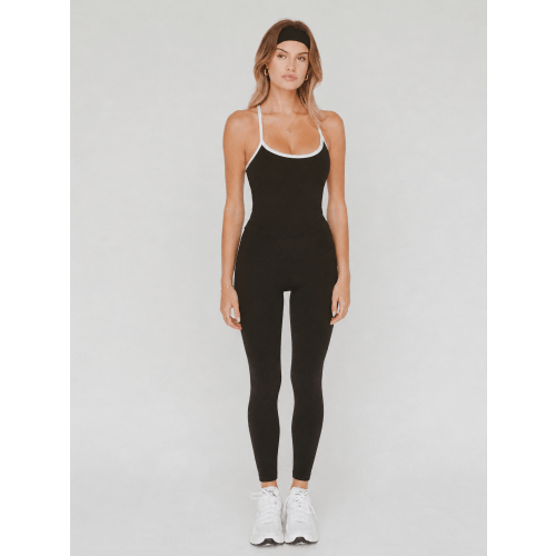 organic cotton leggings - black