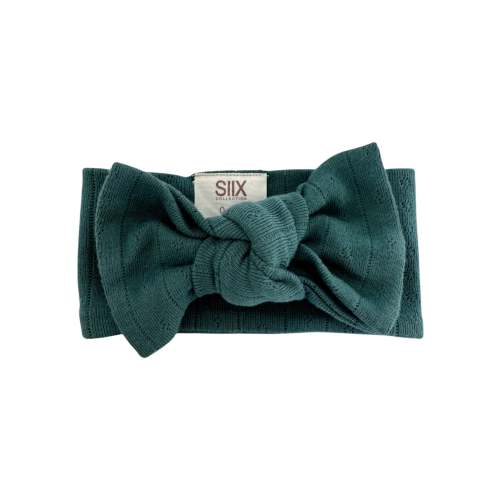 Pine / Organic Pointelle Bow