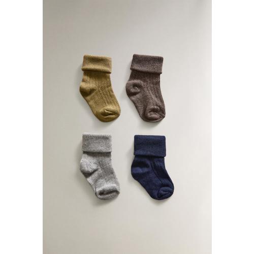 MULTICOLOURED BABY SOCKS (PACK OF 4) - GREEN | ZARA United States