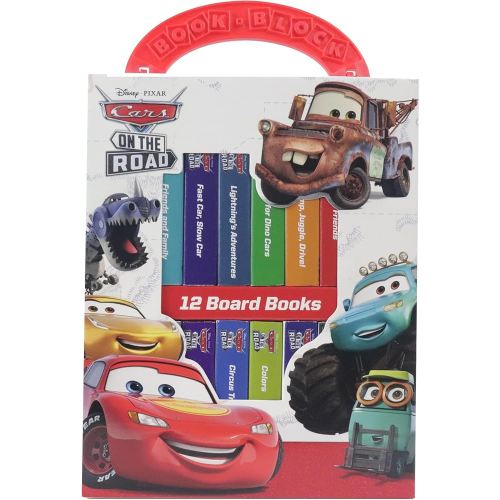 Disney Pixar Cars Lightning McQueen, Mater, and More! - My First Library Board Book Block 12-Book Set - First Words, Alphabet, Numbers, and More! Baby Books - PI Kids