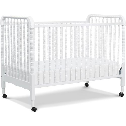daVinci Jenny Lind 3-in-1 Baby Crib Convertible to Toddler Bed, Daybed - Easy to Assemble - GREENGUARD Gold Certified - 4 Adjustable Mattress Heights, Conversion Kit Sold Separately - White