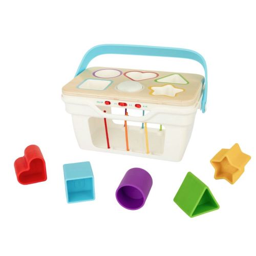 Chuckle & Roar Interactive Shape Sorter Toy with Lights & Sounds, Silicone Shapes and 3 Play Modes, Ages 1–3+