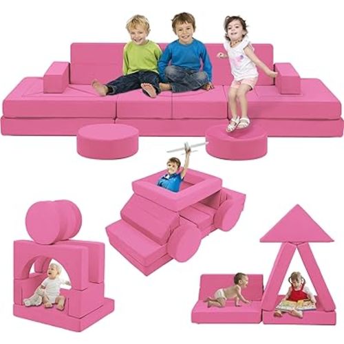 Edbuosy 22Pcs Modular Kids Play Couch - Kids Couch for Living Rooms