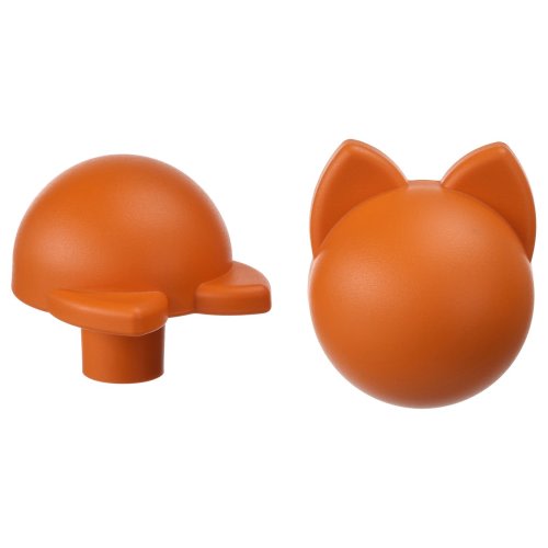 GREJSIMOJS Knob - orange/cat 1 1/2 "