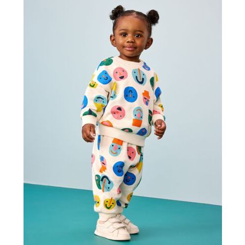 Baby French Terry Sweatshirt & Sweatpants Set