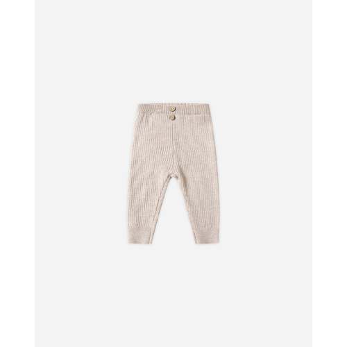 Rib Knit Legging Heathered Oatmeal