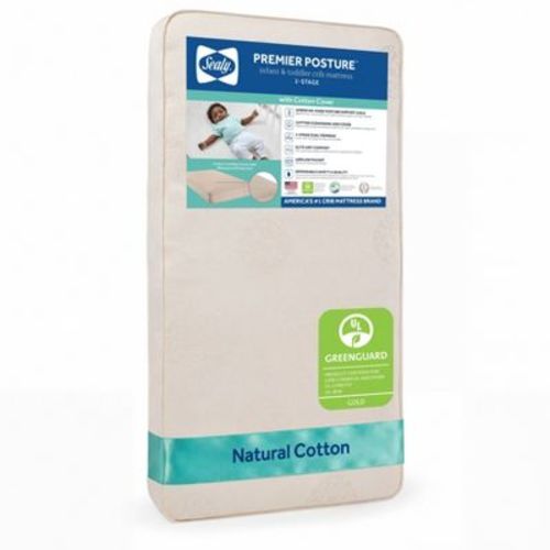Sealy Premier Posture 2-Stage Dual Sided Crib and Toddler Mattress: Hypoallergenic, Waterproof Cover, Firm, Innerspring