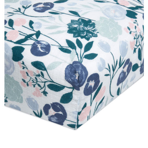 Floral Print Muslin Crib Sheets | aden + anais