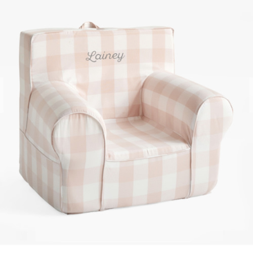 Kids Anywhere Chair®, Blush Buffalo Check