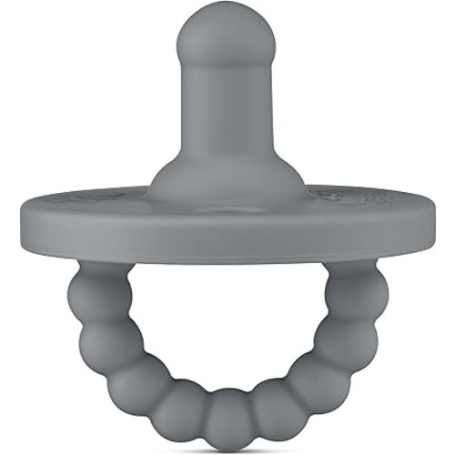 Ryan & Rose Cutie PAT Pacifier Teether (Stage 2, Charcoal)