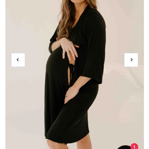 Lila Bamboo Labor & Postpartum Gown