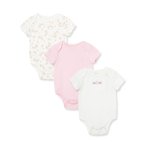Vintage Rose 3-Pack Bodysuits