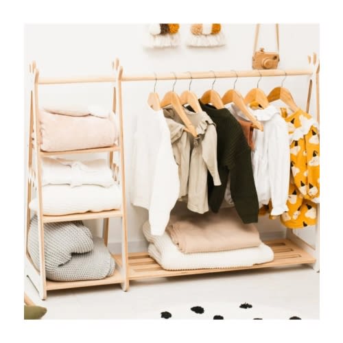 ✿ Wooden Children's Clothing Rack ✿ Enjoy The Wood