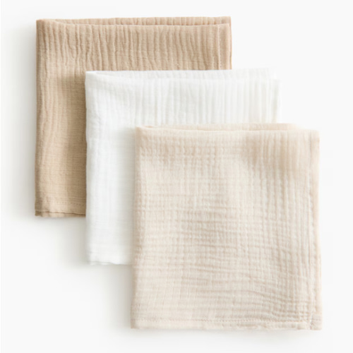 3-PACK MUSLIN CLOTHS