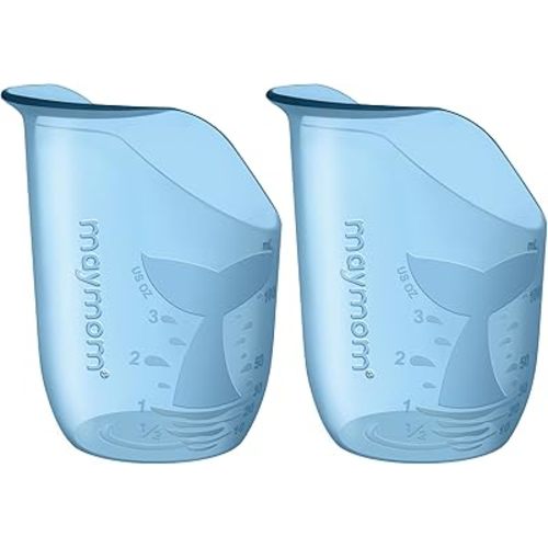 Maymom Nosey Cup 3oz (100mL) Cut-out Design for Easy Drinking without Head Tilt, Ideal for Dysphagia, Elder, Kids