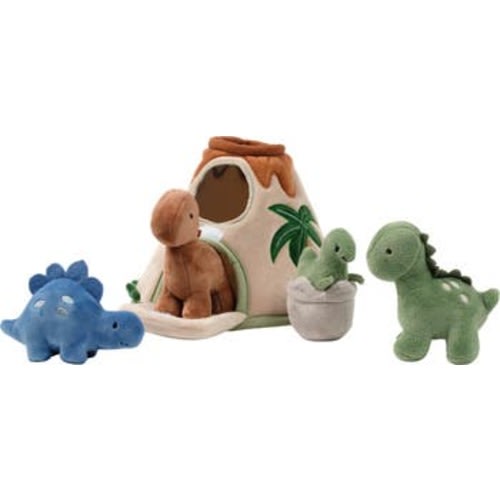 Dino-Might Plush Dinosaur Volcano Interactive Soft Toy Play Set