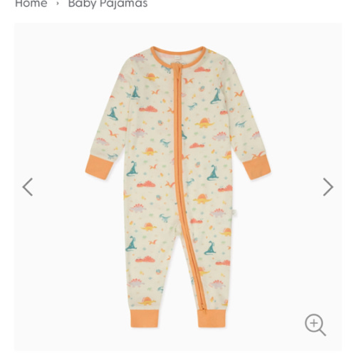 Dinos Clever Zip Pajamas | Baby Sleepwear | MORI US