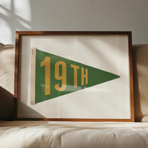 Golf Poster Wall Decor Art Print Golf Flag Poster Vintage Golf Print Gift for Golfer Presents For Office Wall Decor 19th Hole