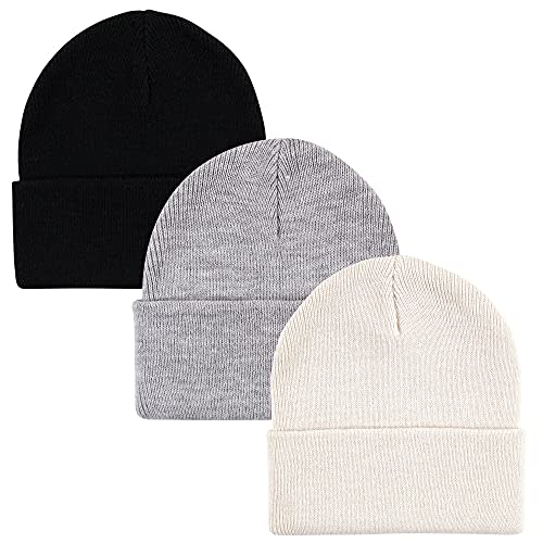 Hudson Baby Baby Knit Cuffed Beanie 3pk