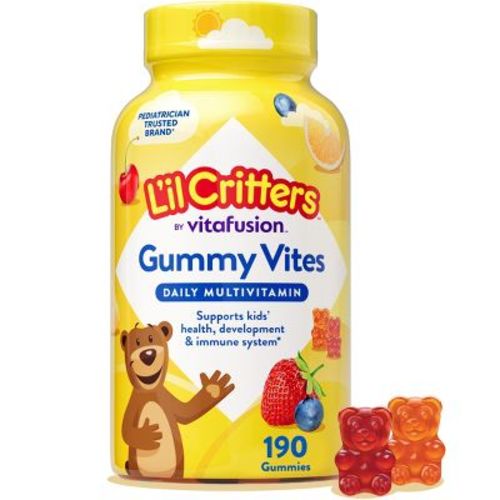 L'il Critters Gummy Vites Complete Kids Multivitamin Gummy - Strawberry, Orange & Cherry - 190ct