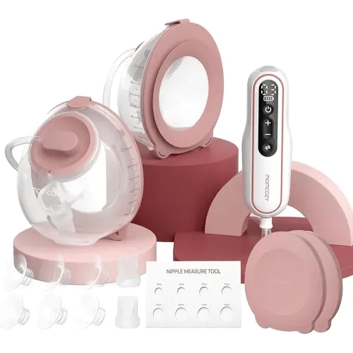 Momcozy Wearable Breast Pump V2 Pro Ultra-Lightweight, Double Electric Breast Pump Hands-Free & Portable Pump with Upgraded Flange, Quiet & Leak-Proof Electric Pump for Pumping Moms