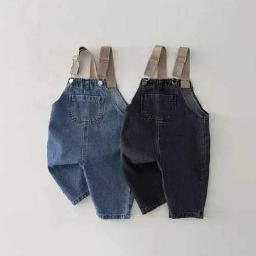 Retro Denim Suspenders Overall