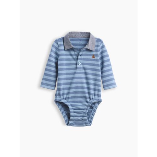 Baby VintageSoft Rugby Polo Bodysuit