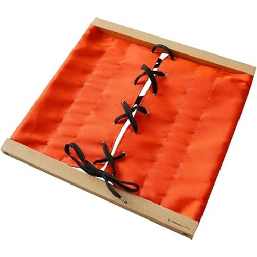 MONTESSORI OUTLET Lacing Frame | Practical Life Material for Toddlers & Preschoolers, Develop Fine Motor Skills & Independence (Ages 3-6)