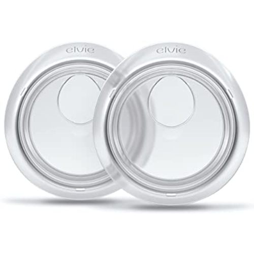 Elvie Catch Milk Collection Shells | Set of Two Discreet Leak-Protection Silicone Cups, Reuse Your Milk| Reusable Breast Shells Collect Up to 1oz | No More Wasted Milk or wasteful Breast Pads