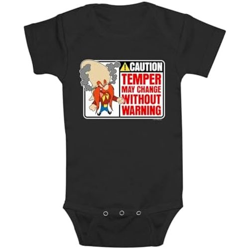 Infant's Looney Tunes Warning Temper May Change Bodysuit