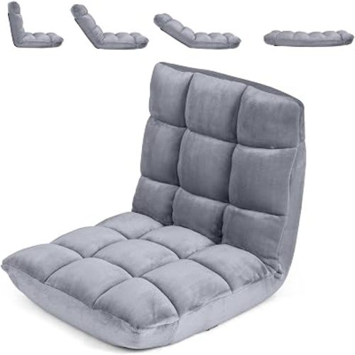 COSTWAY Floor Chair, 14 Positions Adjustable Floor Gaming Chair